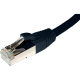 Copper Patch Lead - Cat6a SFTP Stranded LSZH - Black Flush Boot