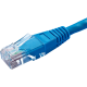 Copper Patch Lead - Cat5e UTP Stranded PVC - Blue Flush Boot