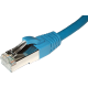 Copper Patch Lead - Cat6a SFTP Stranded LSZH - Blue Flush Boot