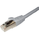 Copper Patch Lead - Cat6a SFTP Stranded LSZH - Grey Flush Boot