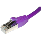 Copper Patch Lead - Cat6a SFTP Stranded LSZH - Violet Flush Boot