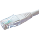 Copper Patch Lead - Cat5e UTP Stranded PVC - White Flush Boot