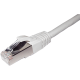 Copper Patch Lead - Cat6a SFTP Stranded LSZH - White Flush Boot